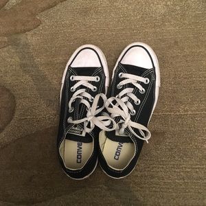 Size 6 -  Black Converse - barely worn